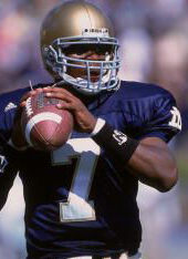 Quarterback Carlyle Holiday